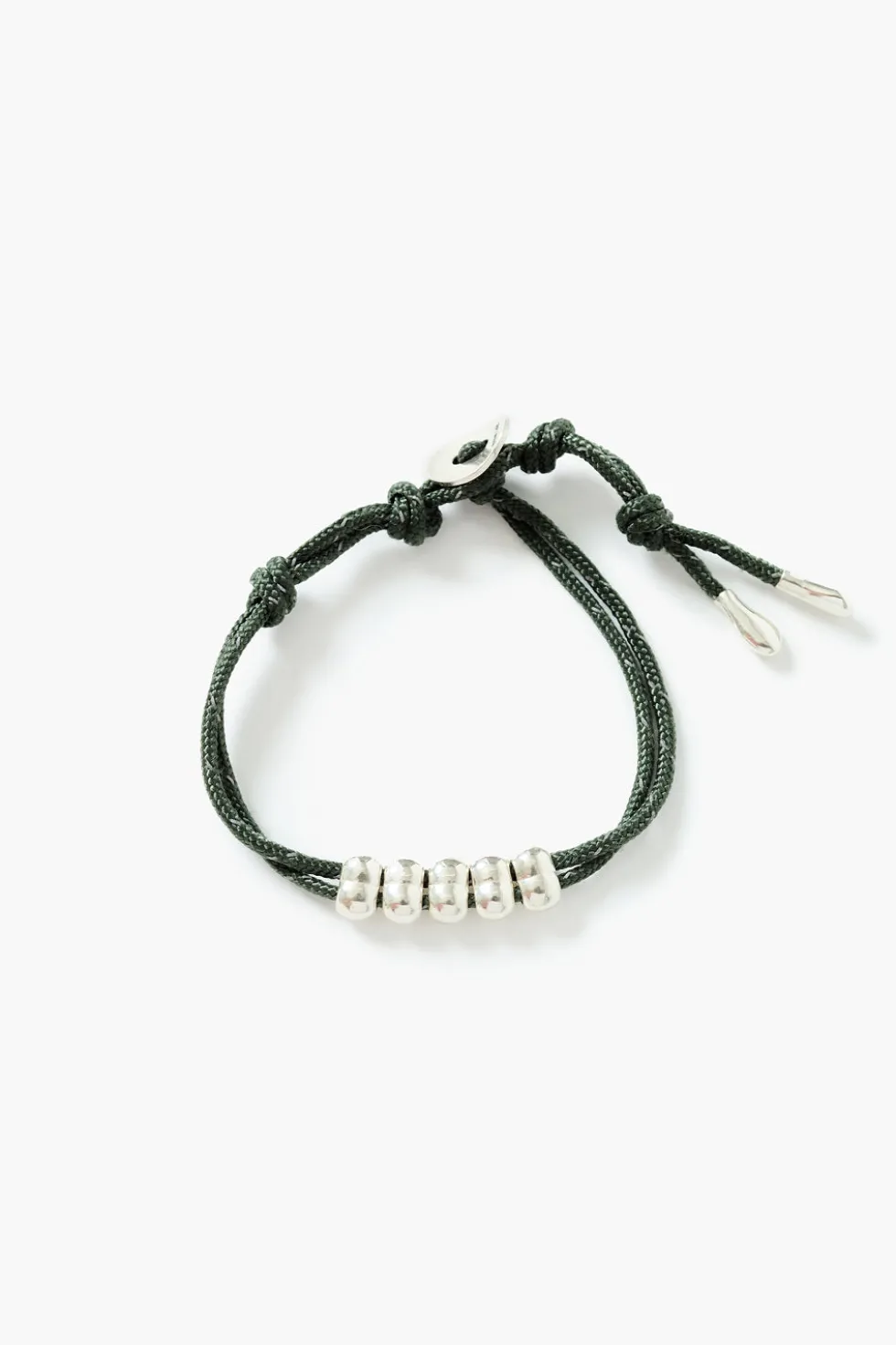 Abacus Single Wrap Bracelet Green