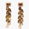 Angie Earrings Whiskey Quartz
