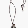 Arrowhead Charm Necklace Black