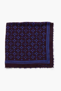 Beaded Floral Bandana Lapis