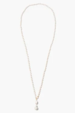 Bell Necklace White Pearl