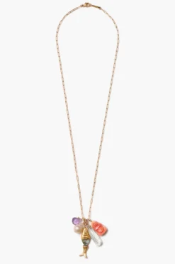Buddha Charm Necklace Multi