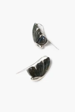 Butterfly Earrings Labradorite