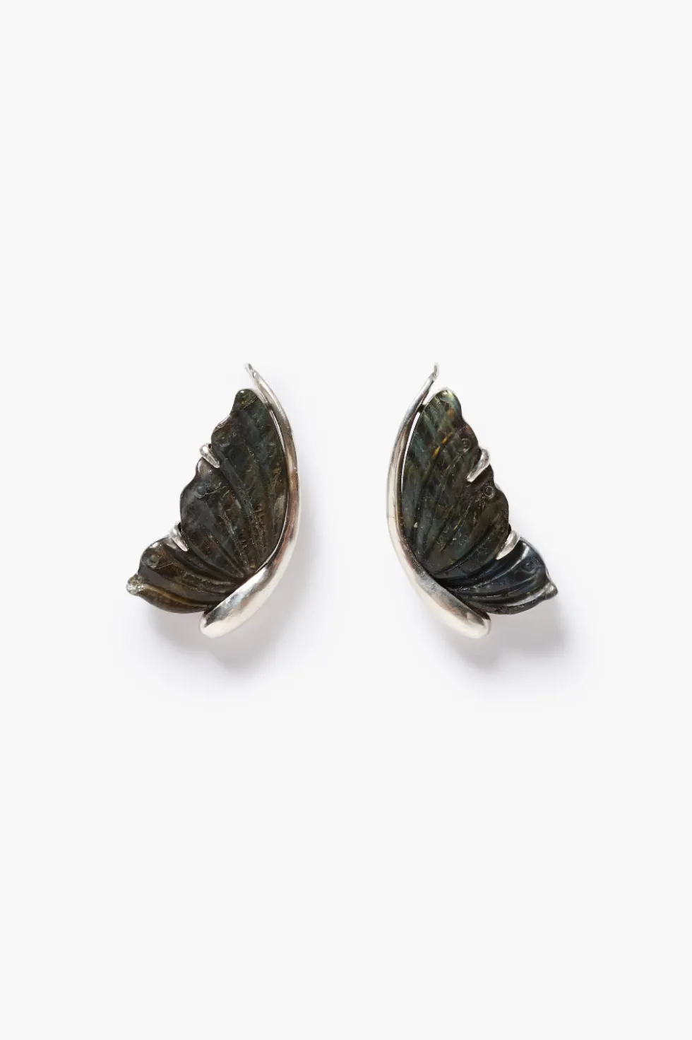 Butterfly Earrings Labradorite
