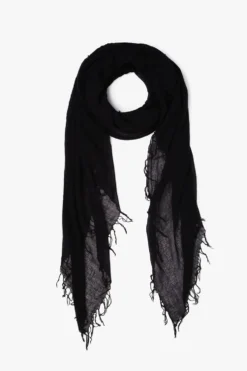 Cashmere and Silk Scarf Black