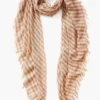 Cashmere and Silk Scarf Cognac Linea