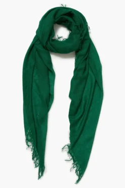 Cashmere and Silk Scarf Emerald