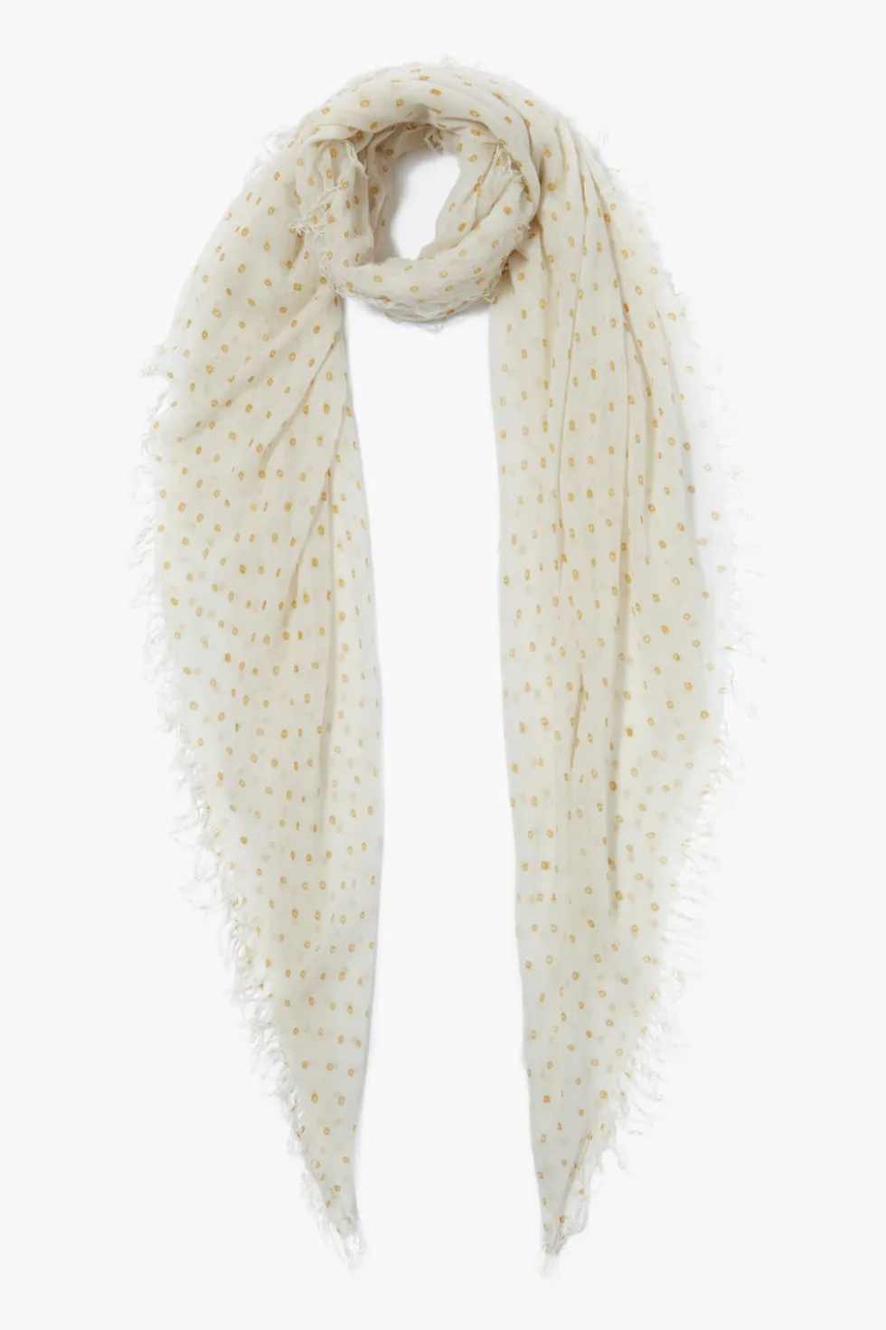 Cashmere and Silk Scarf Honey Dot