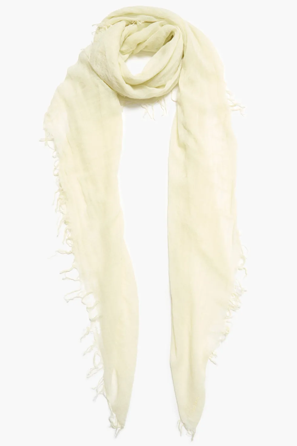 Cashmere and Silk Scarf Translucent Green