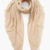 100% Cashmere Scarf Golden Olive Windowpane