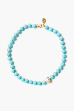 Coral Crown Necklace Turquoise