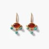 Della Drop Earrings Carnelian