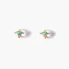 Della Stud Earrings Turquoise