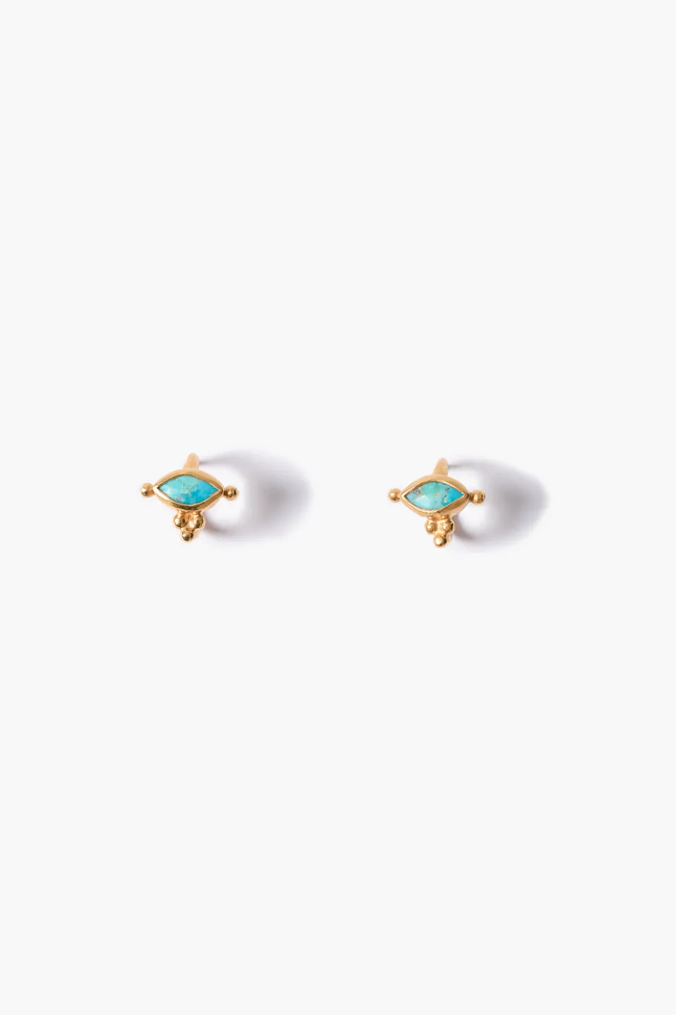 Della Stud Earrings Turquoise