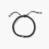 Diamond Pull-Tie Bracelet Black