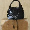 Fishscale Sequin Bag Black