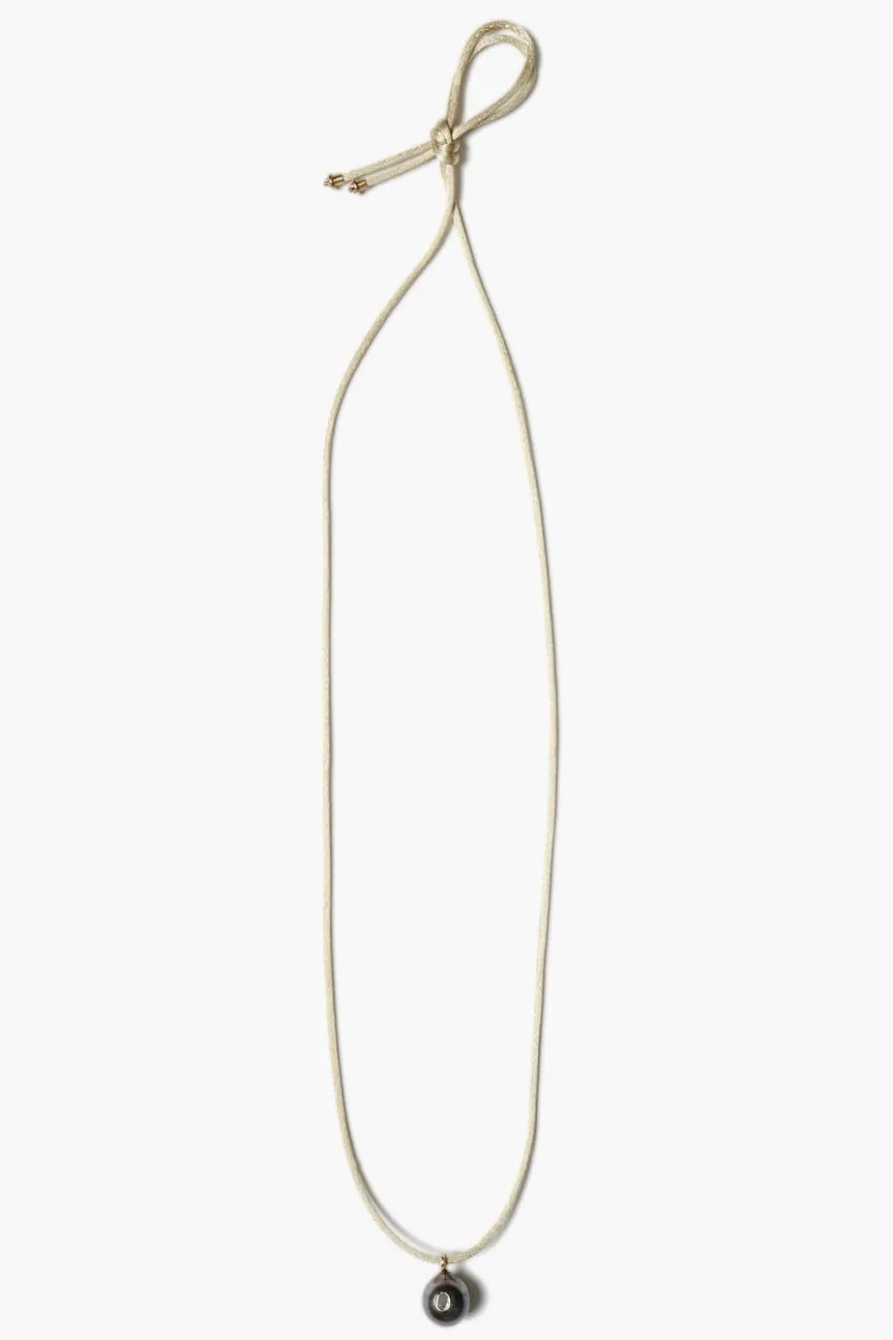 14k Bond Cord Necklace Tahitian Pearl