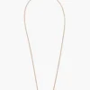 14k Diamond Biwa Bar Necklace Pearl