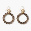 Lark Hoop Earrings Smoky Quartz