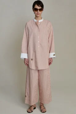 Lita Blouse Pink Stripe