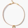 Marfa Braided Leather Necklace Green Amethyst