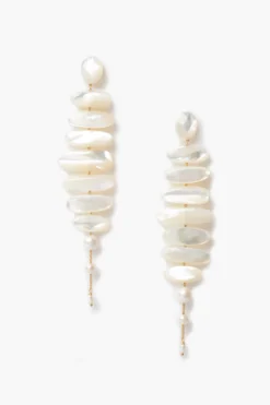 Mizumi Earrings White MOP