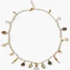 Nautilus Charm Necklace White Mix