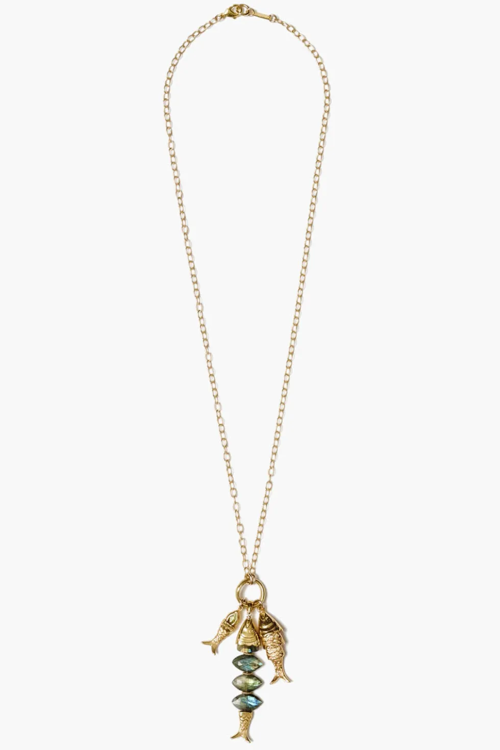 Orris Charm Necklace Labradorite