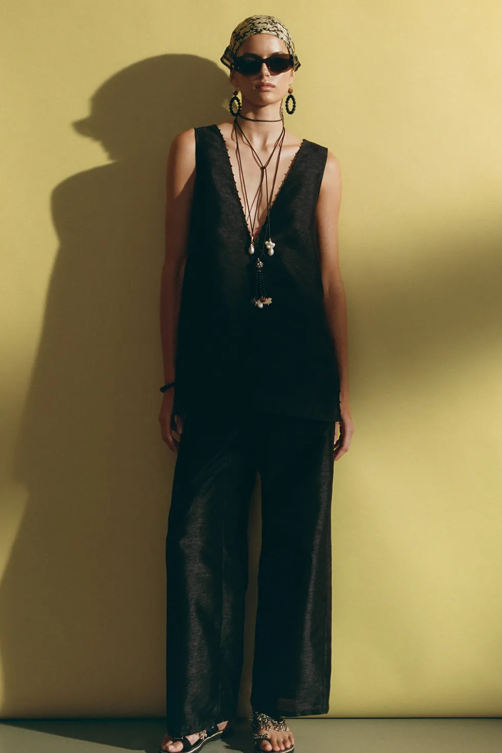 Palais Tassel Necklace Onyx