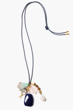 Paracord Charm Necklace Navy