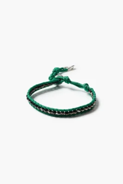 Paracord Single Wrap Bracelet Black Agate