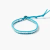Paracord Wrap Anklet Aquamarine