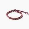 Paracord Wrap Anklet Maroon