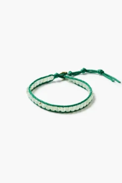 Paracord Wrap Anklet Prehnite