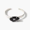 Pebble Cuff Bracelet Black Horn