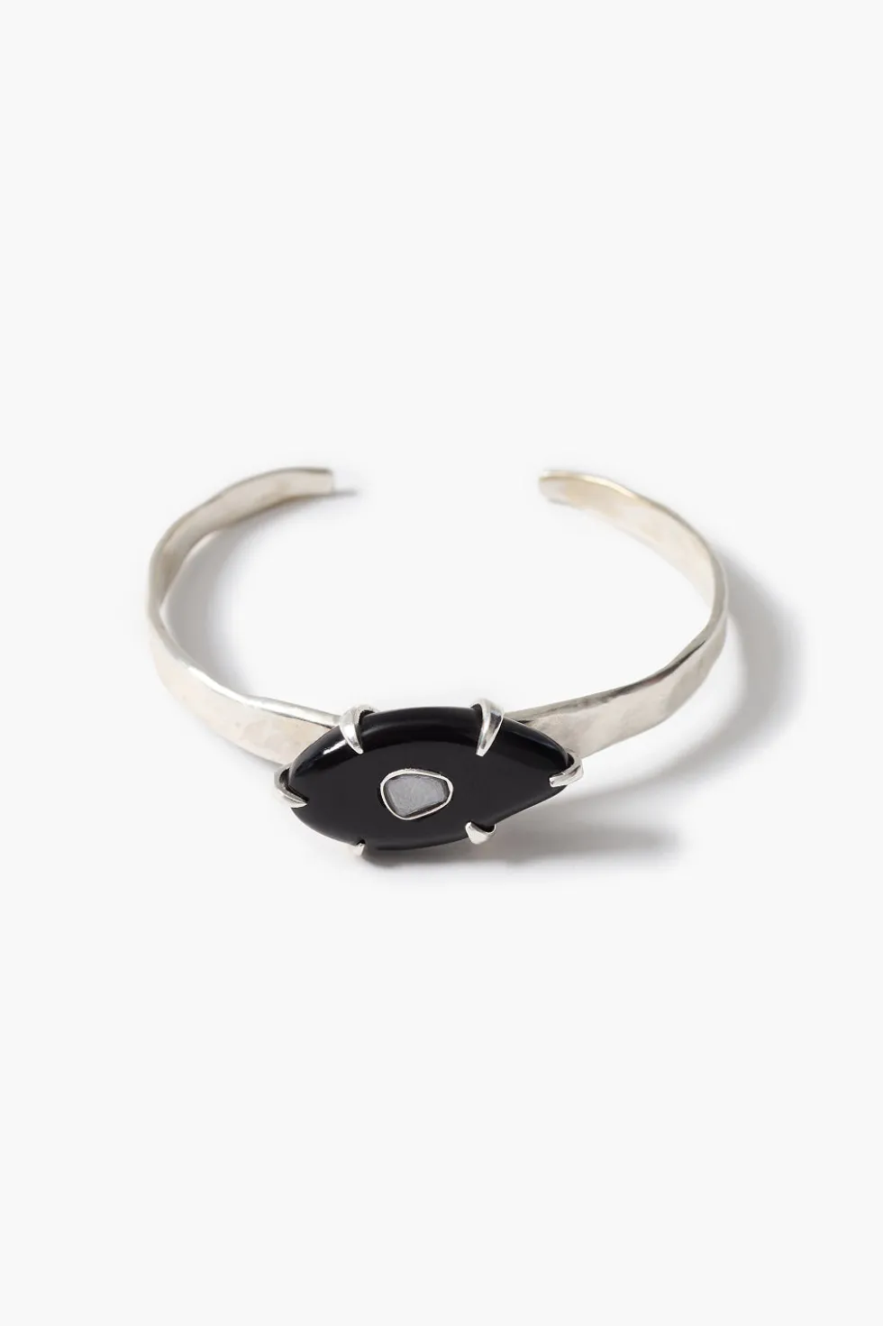 Pebble Cuff Bracelet Black Horn