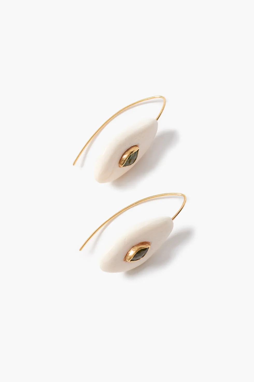 Pebble Earrings Peridot