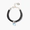 Serpentine Cord Bracelet Blue Topaz