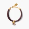 Serpentine Cord Bracelet Smoky Quartz