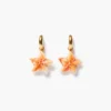 Starfish Hoop Earrings Orange