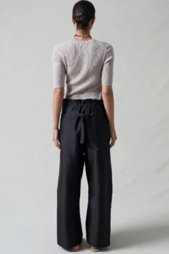 Techno Taffeta Barrel Pant Black