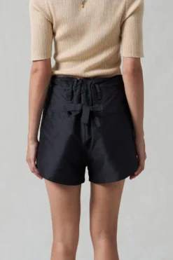 Techno Taffeta Shorts Black
