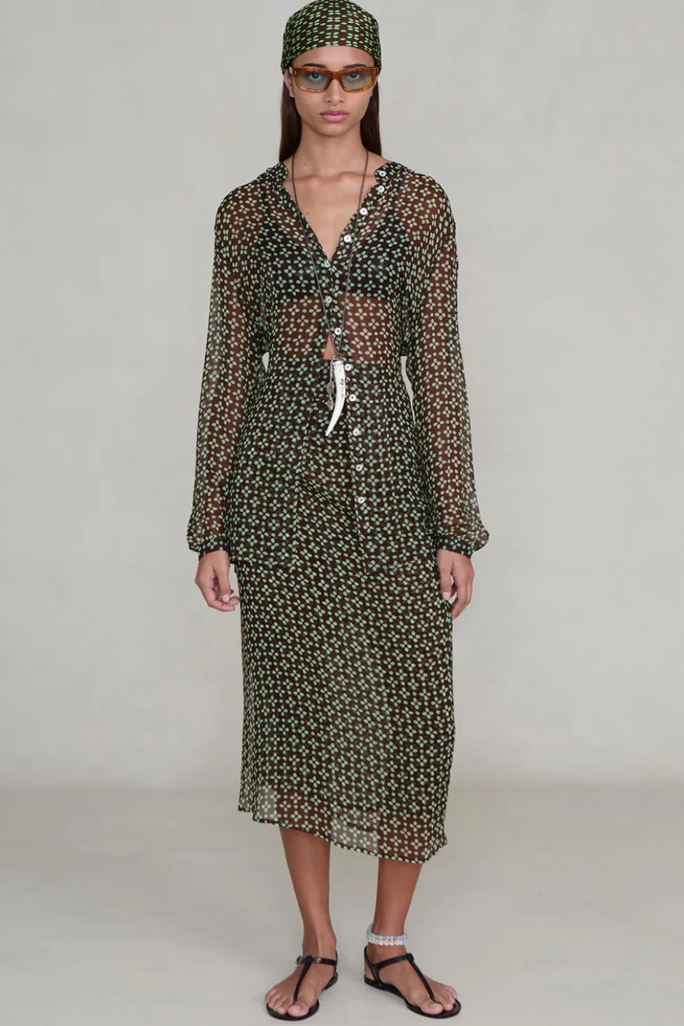 Tethered Button Up Shirt Espresso