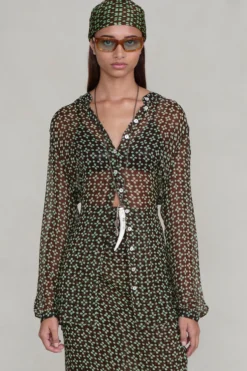 Tethered Button Up Shirt Espresso