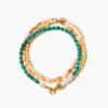 Trio Friendship Bracelet Set Malachite