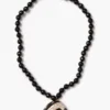 Turbo Shell Necklace Onyx