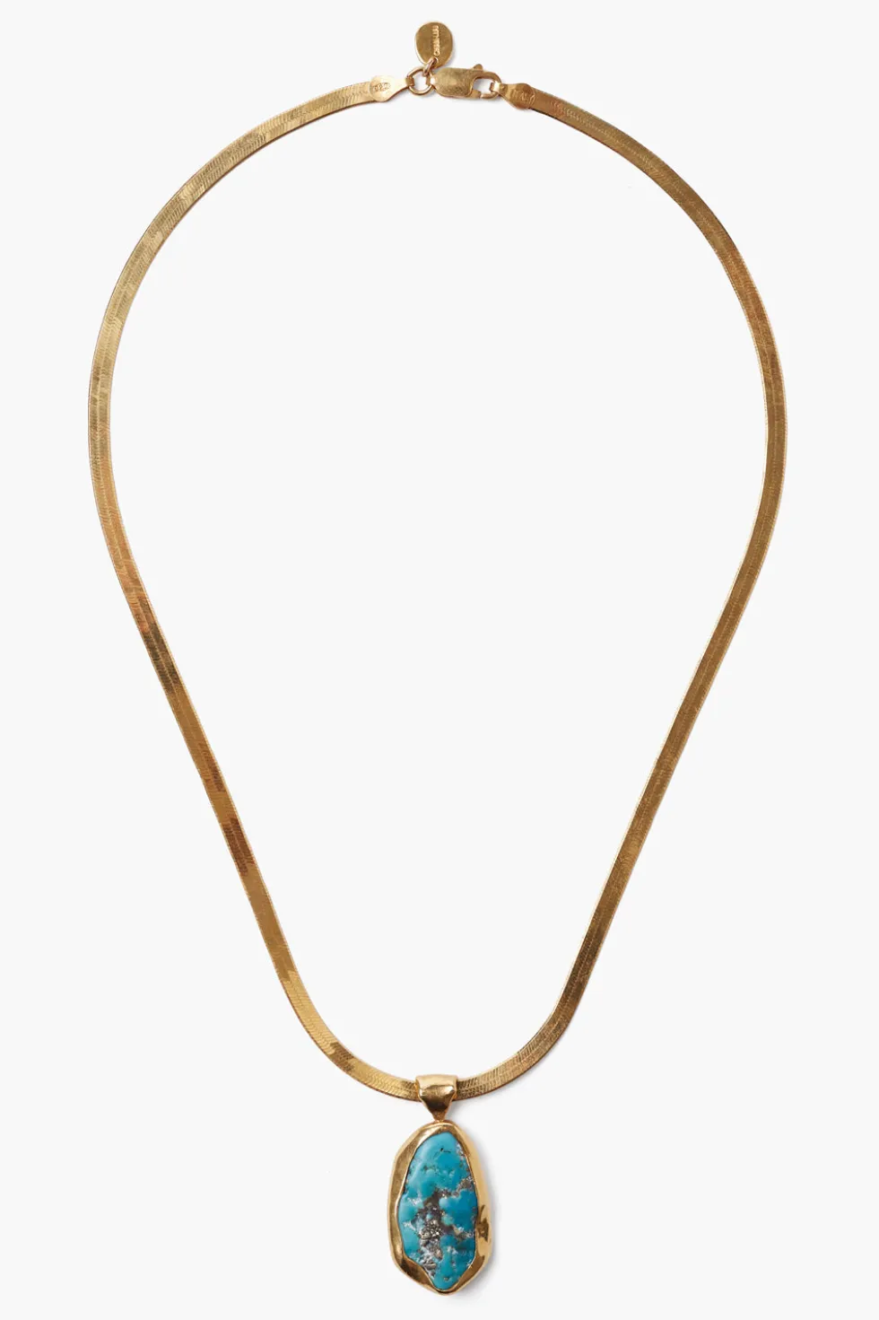 Turquoise Totem Herringbone Necklace